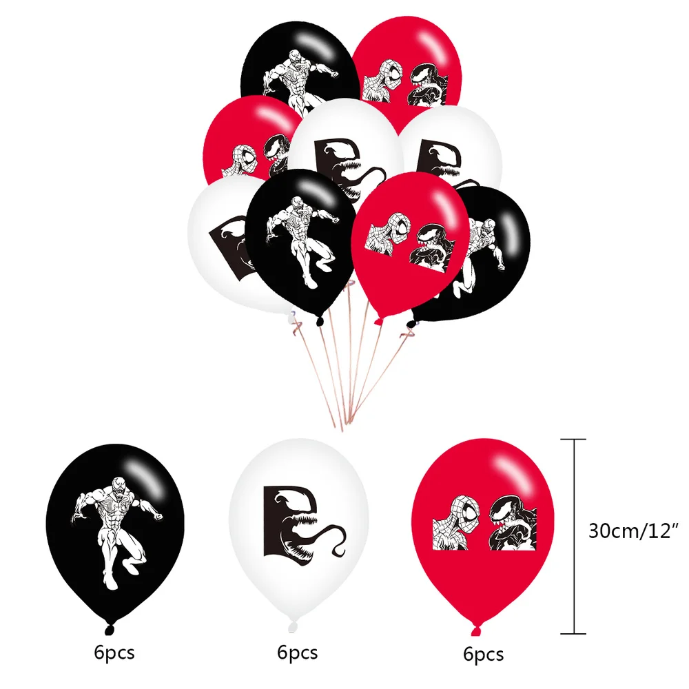 Набор воздушных шаров с супергероями Марвел Веном 2 баннер вставка для торта