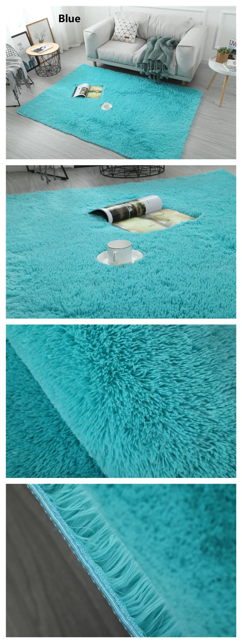 GH ковер для гостиной/спальни, противоскользящий мягкий ковер 150 см* 200 см, современный ковер, белый, розовый, серый, 11 цветов