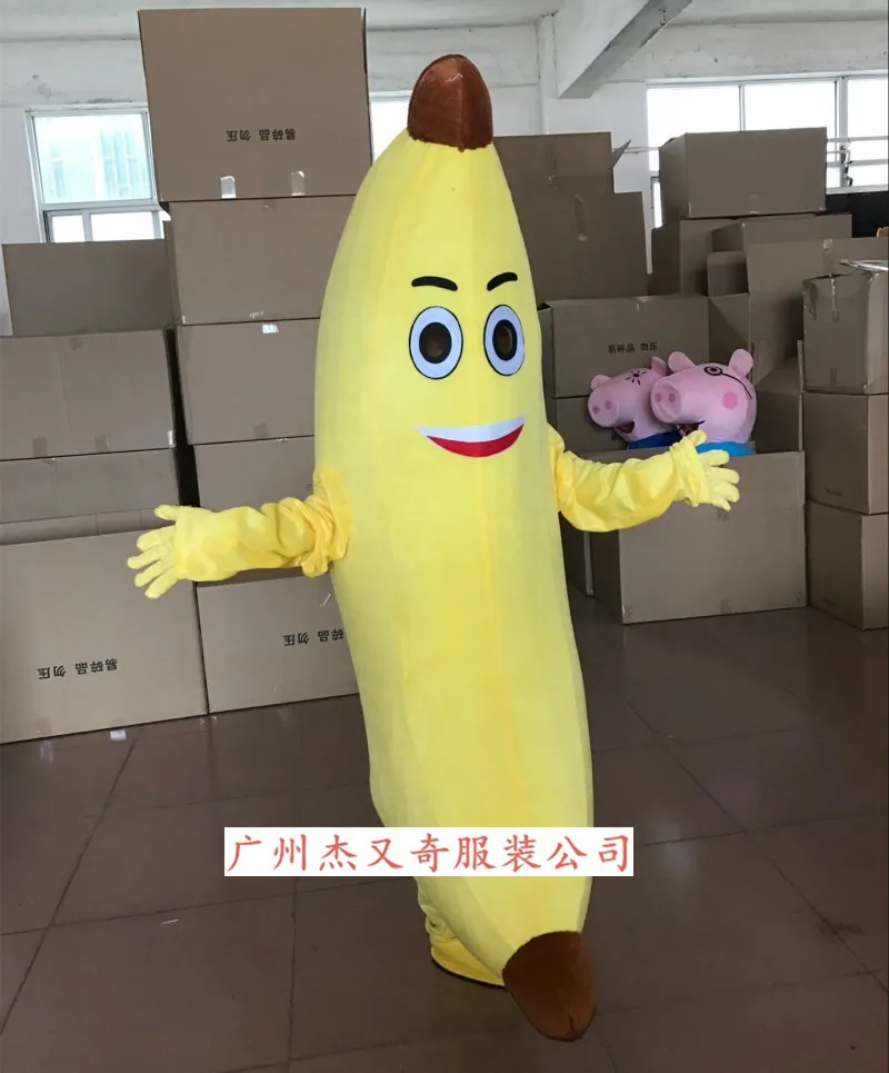 Талисман в виде банана костюм одежда с героями мультфильмов куклы фрукты рекламы