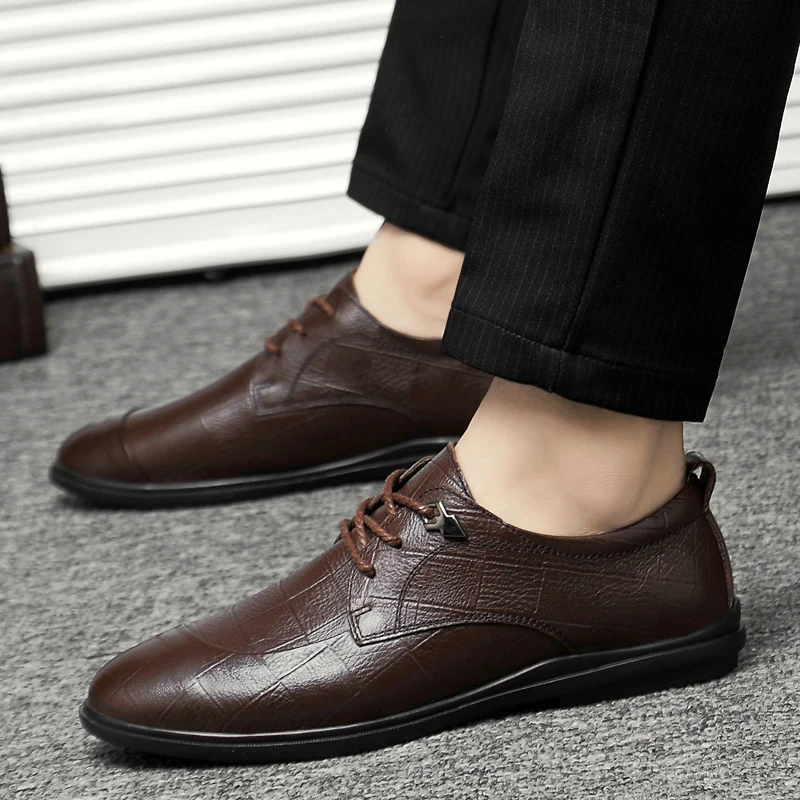 

Casual Fashion Shoes Men Leather Casual Shoes Men's Sapato Masculino Man Shoe Zapatos Informales De Hombre Mens Hot Sale