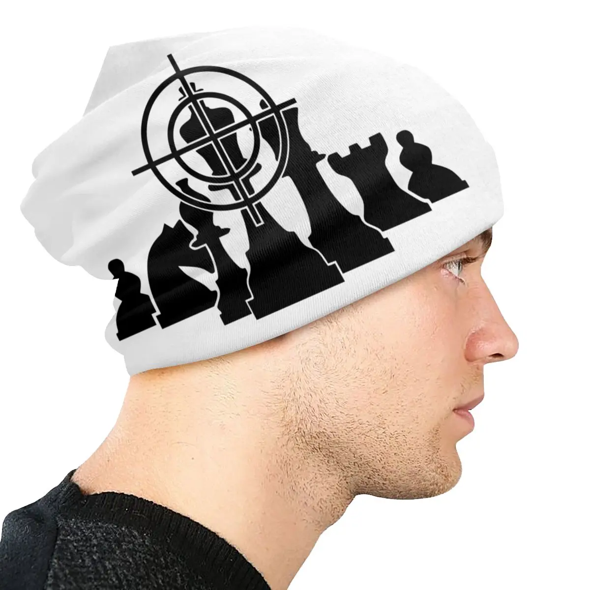 Chess Sniper Bonnet Homme Fashion Knit Hat For Women Men Winter Warm Game Beanies Caps |