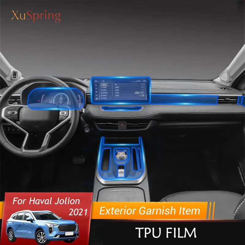 

TPU Car Interior Gear Dashboard Protective Film Transparent For Haval Jolion 2021 2022 12.3 Anti-scratch Accessories