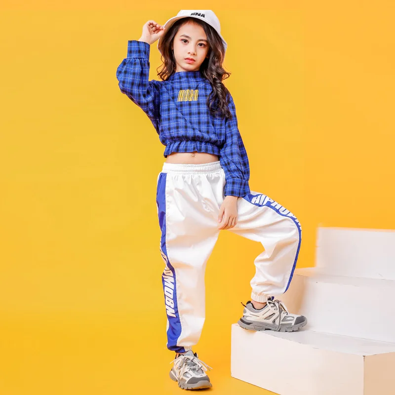 Костюмы в стиле хип хоп для девочек и мальчиков одежда бальных танцев джаз