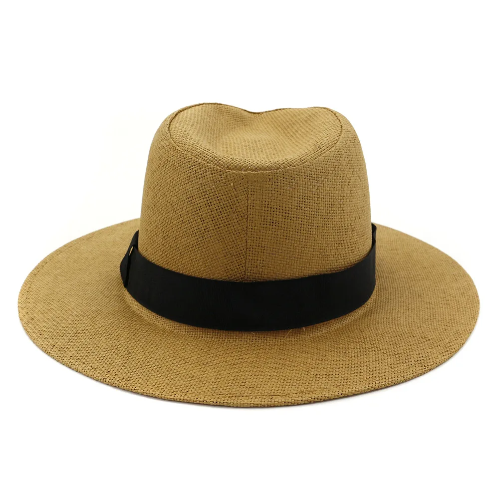 

ZLD Korean version of the spring and summer British wind female outdoor travel sunscreen straw hat sunshade cap hat jazz cap