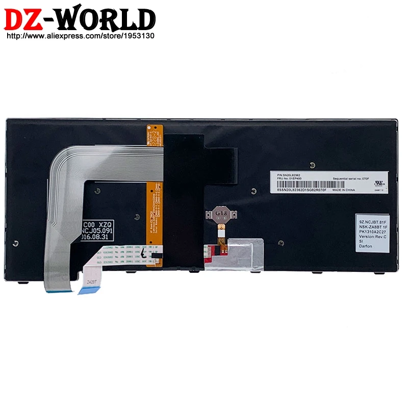 Новая Оригинальная словенская клавиатура с подсветкой SI для ноутбука Lenovo Thinkpad