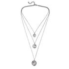 Ожерелье-чокер женское многослойное, длинная цепь с кулоном в виде монеты, массивное Ювелирное Украшение для вечеринки, хороший подарок
