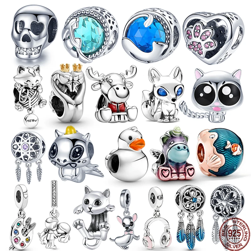 

2021 new100% 925 sterling silver dream catcher series pendant beads suitable for original Pandora bracelets DIY fashion jewelry