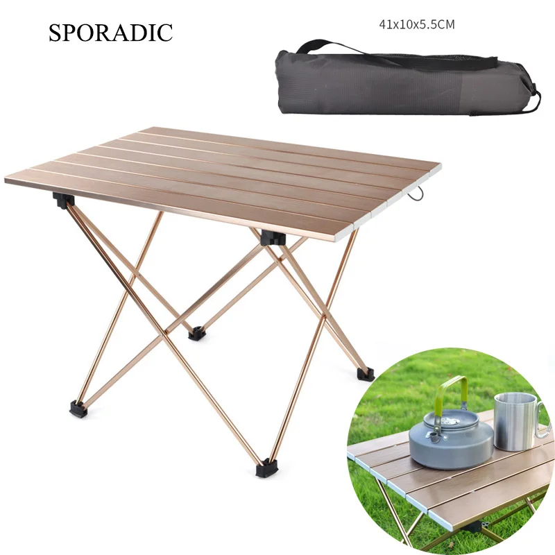 

Outdoor Camping Table Portable Foldable Desk Fishing Hiking Climbing Picnic Anti Slip Ultralight Aluminium Folding Accesorios
