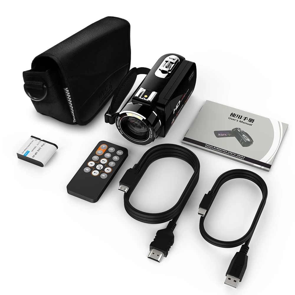 HDV-Z20 портативная видеокамера 1080P цифровые видеокамеры Full HD сенсорный экран WiFi