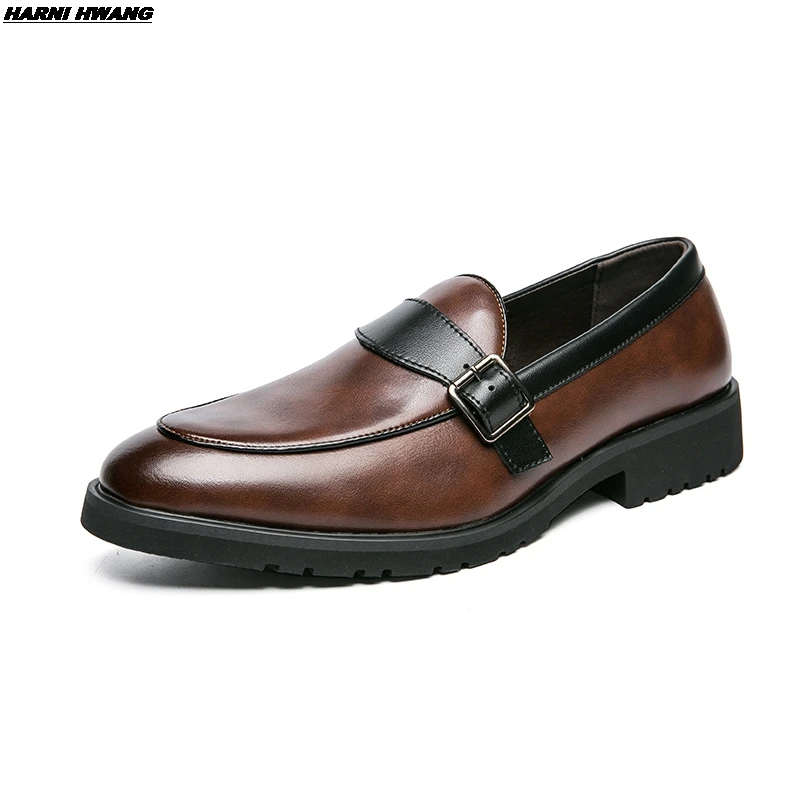 

Men's fashion leather casual loafers soft, comfortable, breathable, flat-bottomed lazy shoes, men's light shoes wholesale