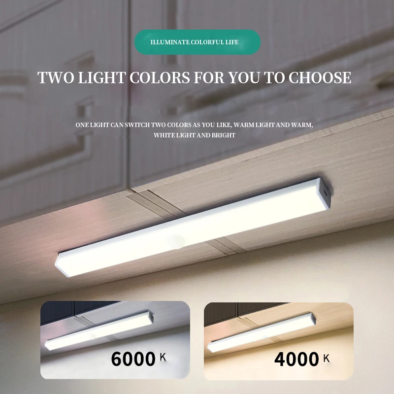 

LED Motion Sensor Closet Light 6 10 14 20 60 LEDs Under Cabinet Light Magnetic Night Lamp For Kitchen Stairs Wardrobe Cupboard