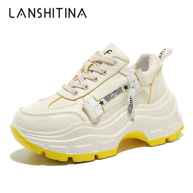 Женские массивные кроссовки новинка весны 2020 обувь на платформе с