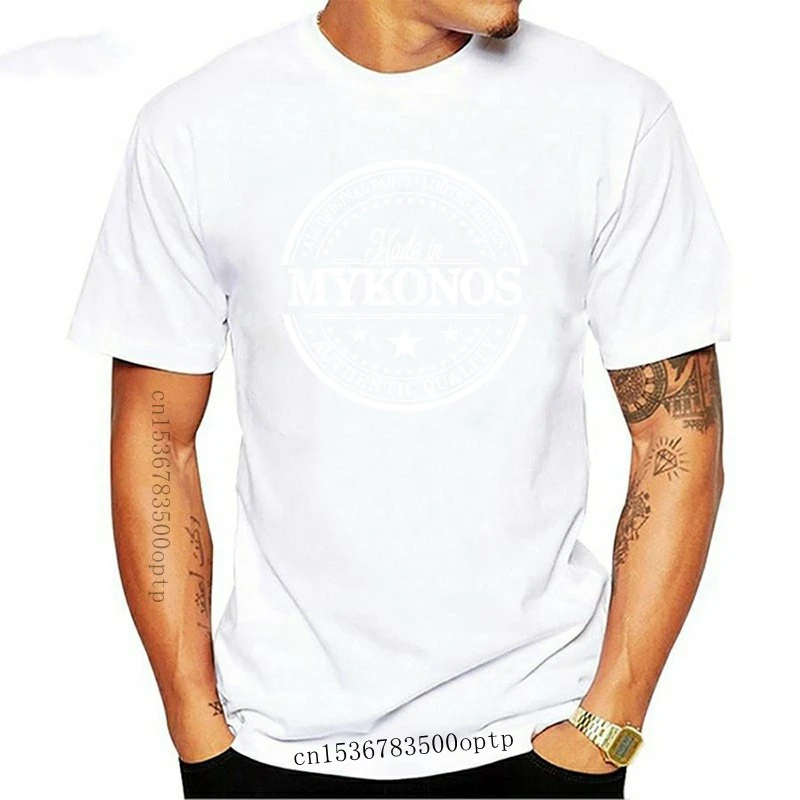 

New Made In Mykonos Authentic Quality Stylisches T-Shirt 2021 2021 Men's Casual Printed Letter Top Quality Shirts