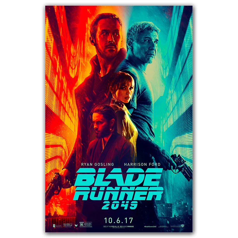 Blade Runner 2049 Шелковый плакат настенный художественный из классического фильма 12x18
