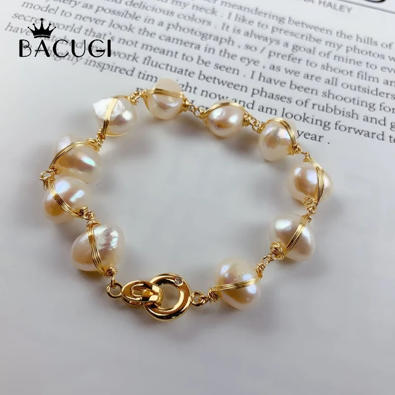 Натуральная свежая вода фотоэлемент подарок для женщин регулируемые браслеты и