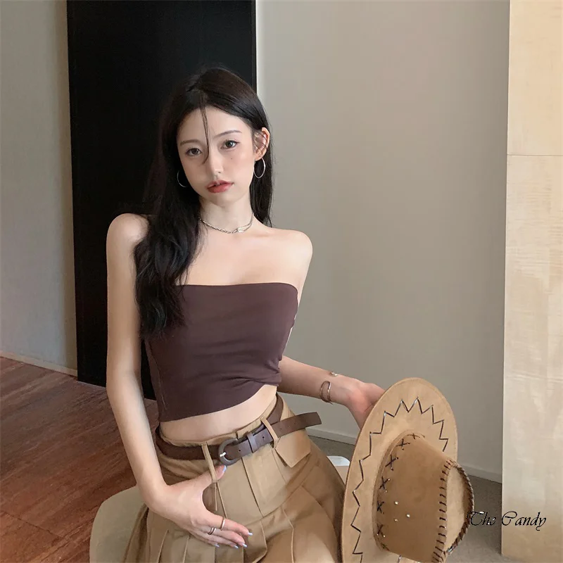 Реальные снимки! Реальная цена! Пикантный укороченный топ на бретельках +