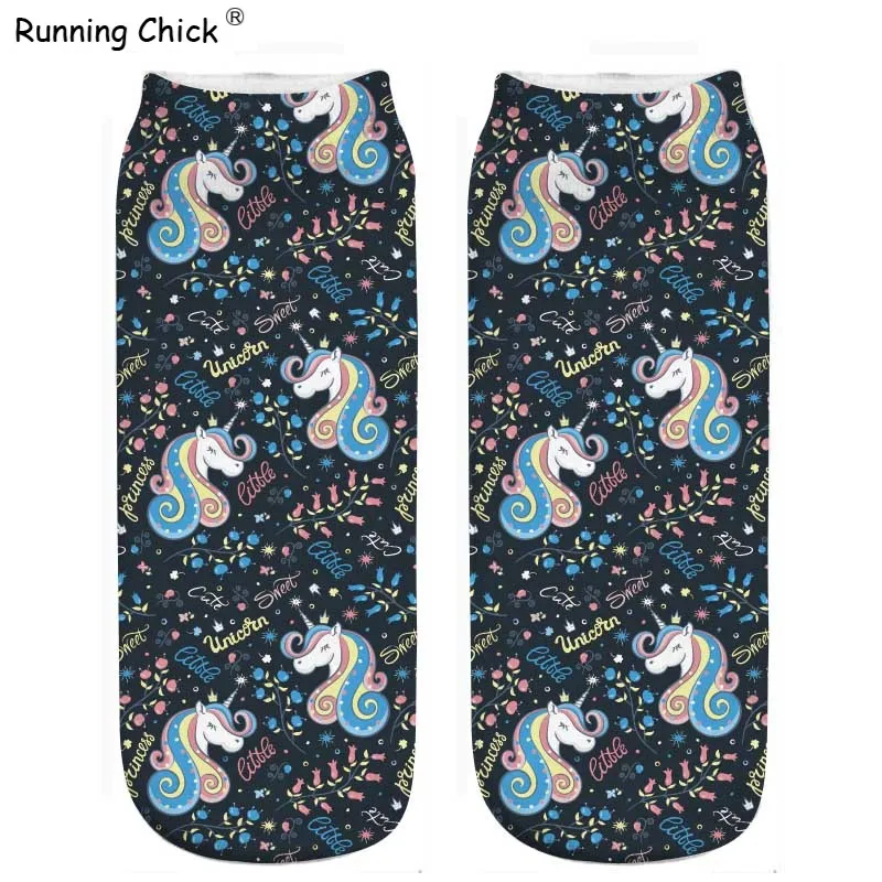 Бег цыпленок Единорог головка с листьями двустороннее принт Для женщин 30 см