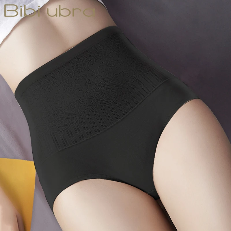 

Women Cotton High Waist Underwear Calcinha Lingerie Briefs Seamless Sexy Lace Female Panties Shapewear Abdomen Hips Slimming