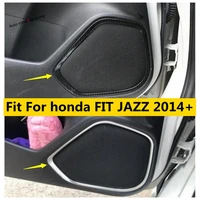 abs inner door tweeter stereo speaker audio sound loudspeaker cover trim for honda fit jazz 2014 2019 car accessories interior