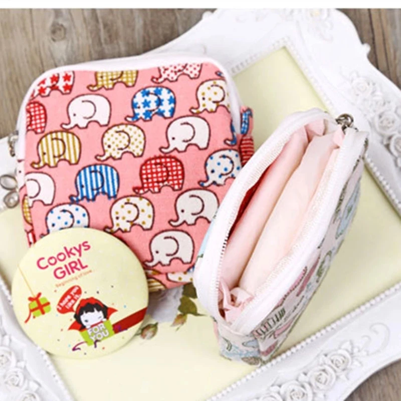 

Sanitary Bag Napkin Towel Storage Organizer Credit Card Bag Organizer Holder Bag Sanitary Pad Pouch Household Organization