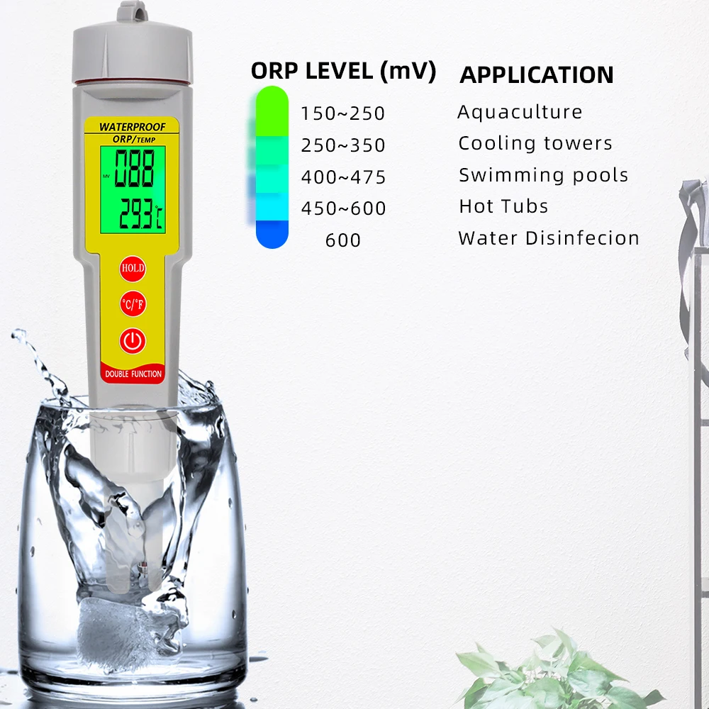 ORP-619 портативный redox потенциальный Тест Ручка цифровое измерение ORP &amp