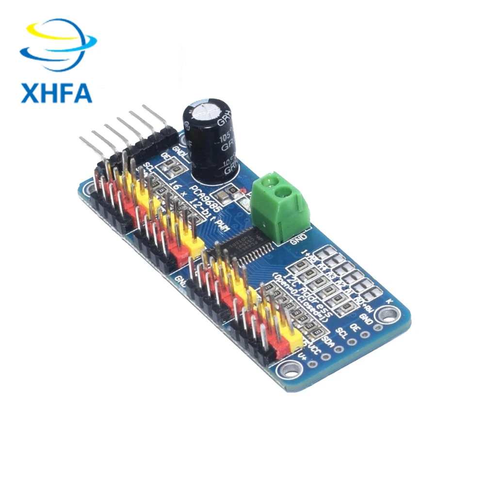 16-канальный видеорегистратор 12-битная ШИМ/Servo Driver-I2C интерфейс PCA9685 модуль Raspberry pi