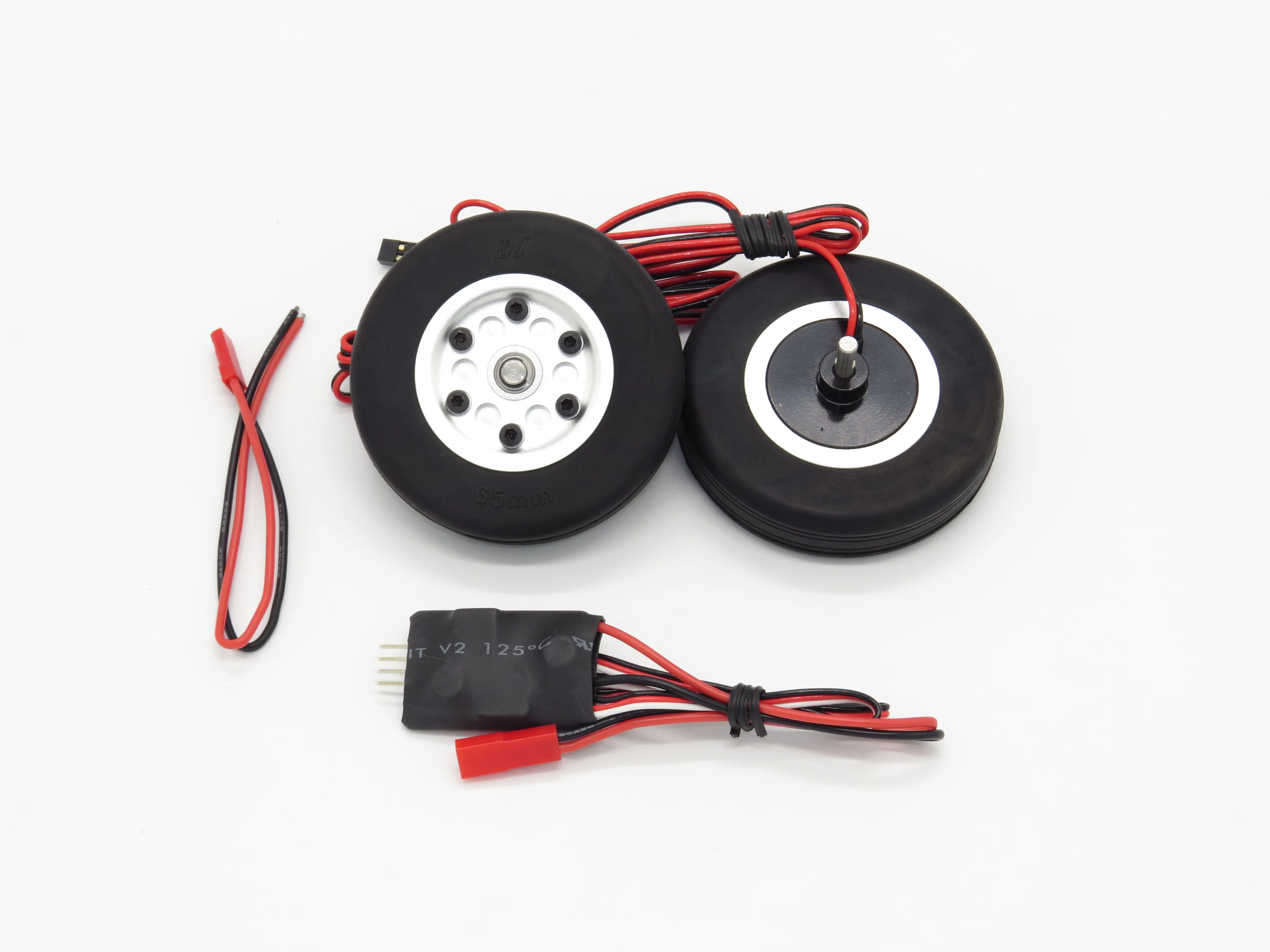 Электрическое тормозное колесо JP с 2 колесами и контроллером 65 мм для