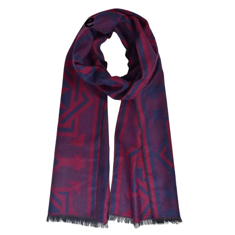 Новинка 2021 модные мужские шарфы на осень и зиму теплые шерстяные кашемировый