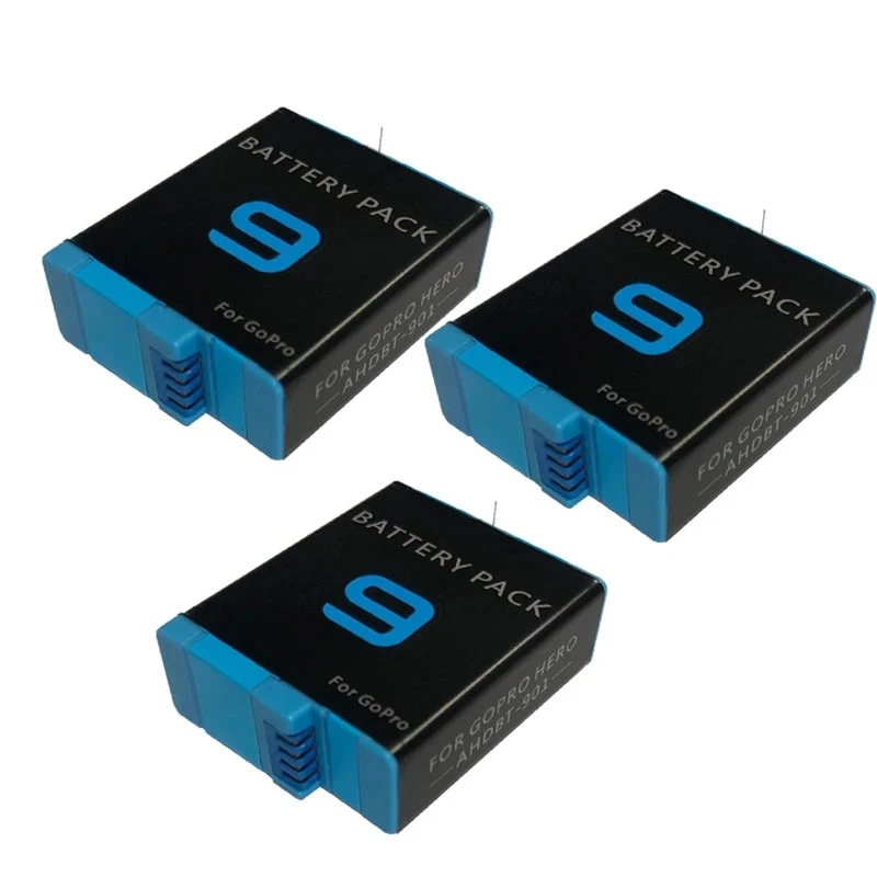 

Real 1800mah Li-ion Batterie For GoPro Hero 9 Battery Batteria Camera Accessories For Go Pro Hero 9 Batteries