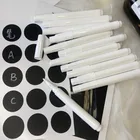 4321 шт белый жидкий Меловые карандаши наклейки для стен доска Кухня баночка Удобная съёмная маркером в наборе, канцелярские принадлежности