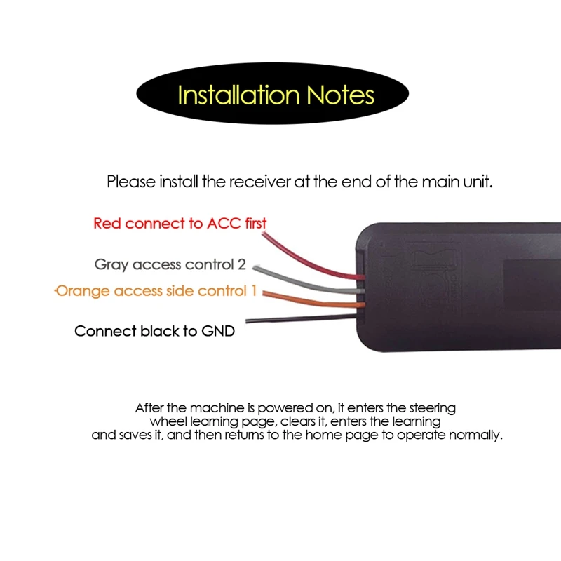 Универсальная кнопка дистанционного управления на руль автомобиля