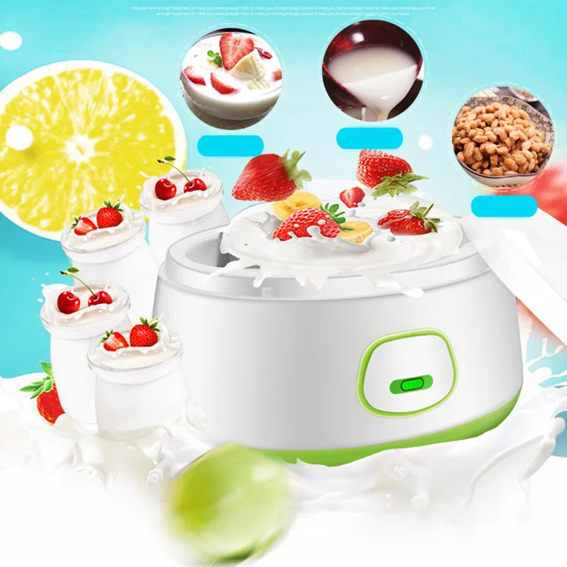 

DIY Home Electric Yogurt Machine Maker Automatic Energy Saving Mini Stainless Steel Liner DSS899