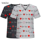 Униформа медсестры, Женская рабочая форма с мультяшным принтом, лето 2021, повседневная, с коротким рукавом, для ухода за зубами, для клиники, костюмы врача, унисекс