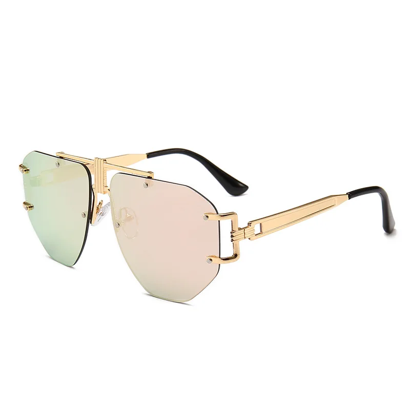 

2PCS Goggles for Motorcycle Vintage Sunglasses Occident Fashion Street Shot Ocean Sunglasses Motorcycle Accessories