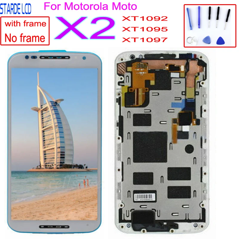 ЖК дисплей AAA + для Motorola Moto X2 5 2 &quot сенсорный экран с рамкой дигитайзер XT1092 XT1095 XT1097