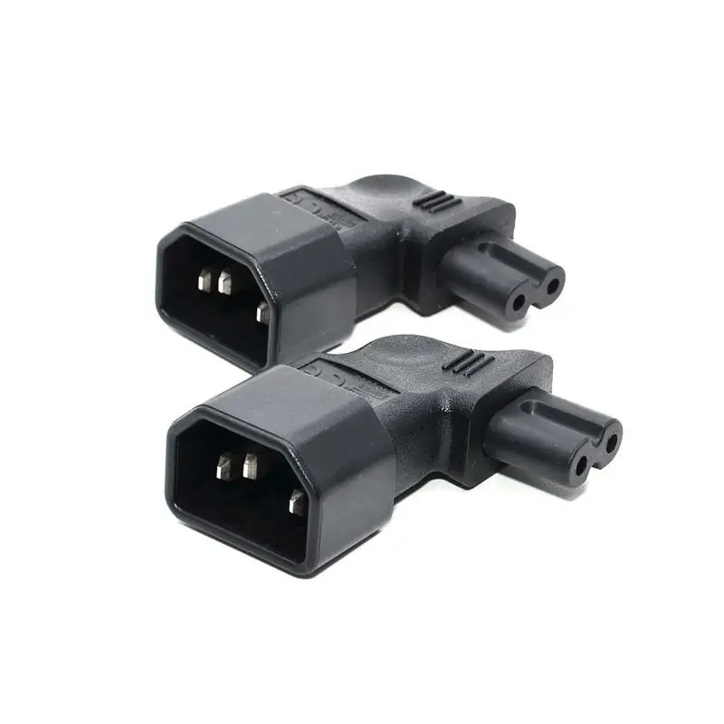 IEC 320 C14 соединитель для C7 90 градусов левый и правый угловой силовой разъем| |
