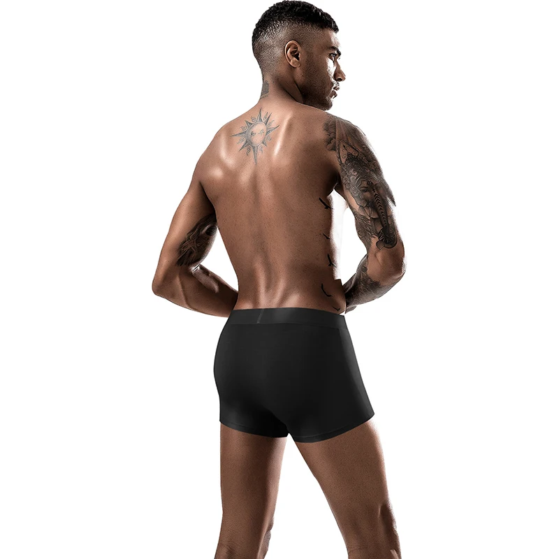 4 Pcs/Lot Men's Boxer Briefs Are Soft And Comfortable High-Quality Sexy Men Underwear