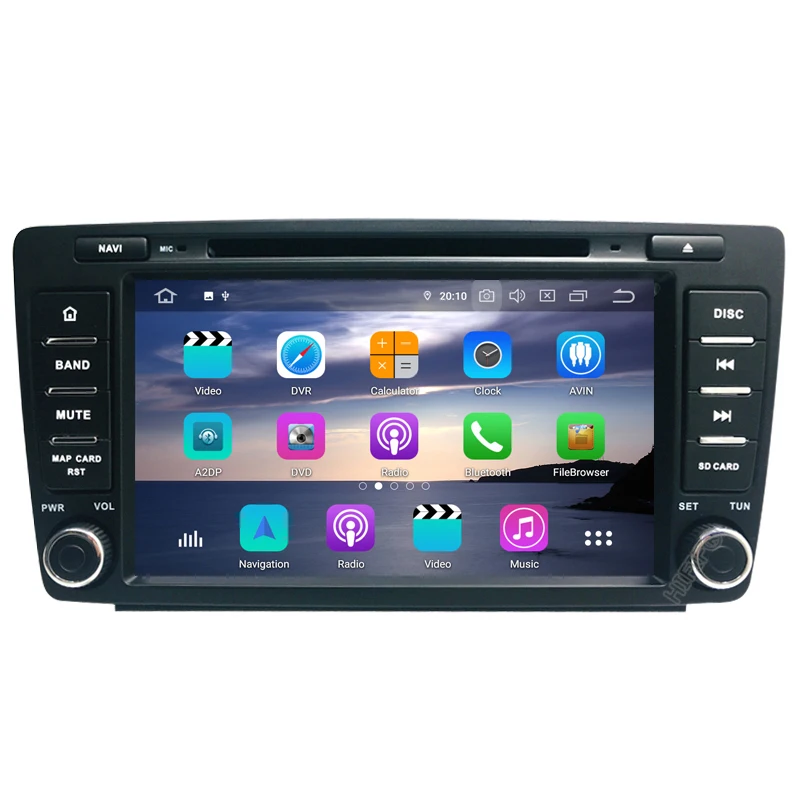 8 &quot2Din автомобильный Android 10 радио плеер для Skoda Octavia 2 2009 2015 PX5 4G 64G Octa Core IPS экран TDA 7850