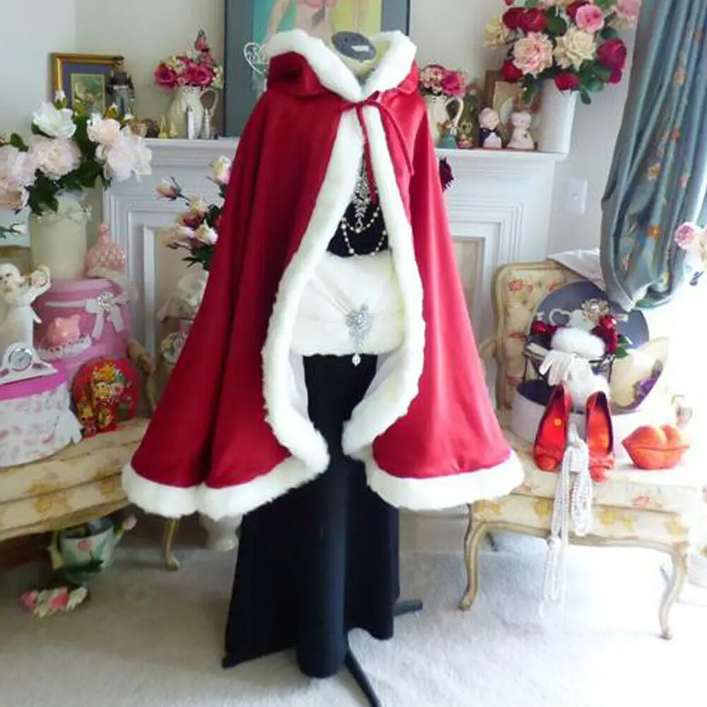 Новинка Брендовые женские кейпы для взрослых и детей Рождество Санта Клаус