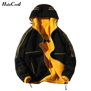 Горячее предложение, Брендовое качественное модное мужское осенне-зимнее пальто, новые трендовые куртки с капюшоном, мужское Двустороннее пальто из овечьей шерсти, мужская верхняя одежда