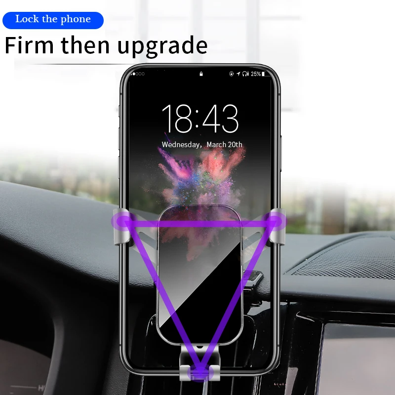 Держатель сотового телефона для автомобиля подставка крепления GPS тяжести