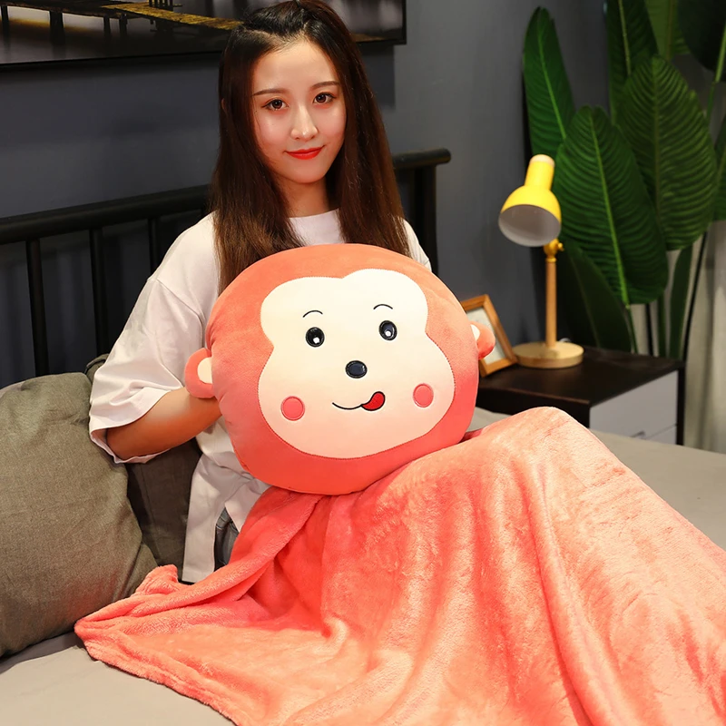 Мягкая фланелевая подушка в виде кролика-лягушки мягкая грелка для рук детская