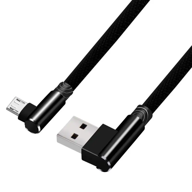 1 м 2 3 90 градусов USB кабель для быстрой зарядки Android Samsung Xiaomi Huawei Быстрая