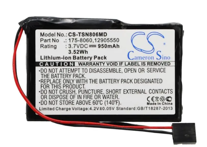 cameron sino 950mah battery for FINNPIPETTE Multichannel pipettes Novus Single 12905550 for THERMO SCIENTIFIC Novus