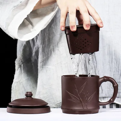 Китайская глиняная чайная кружка из исинской глины Gongfu Чайный набор Zisha чашка