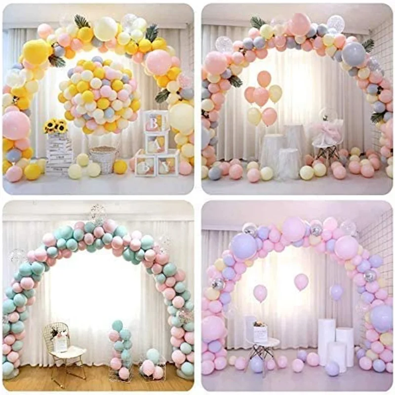 

Balloon Arch Kit with 2 Water Fillable PVC base 2 Water Fillable Bags Balloons Clips Manual Pump Knotter for Party Decoration