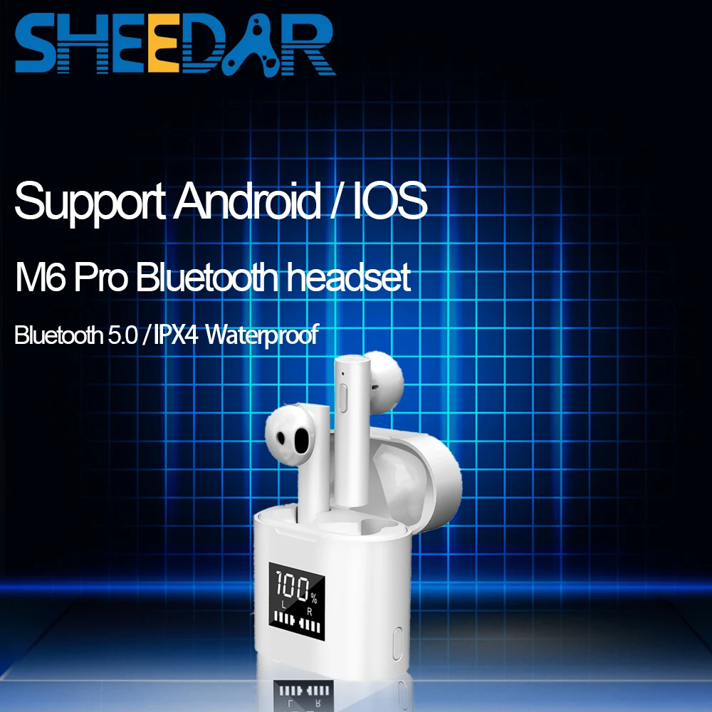 

Wireless Headphones Bluetooth 5.0 Earphone TWS HIFI Mini In-ear Sports Running Headset Support iOS/Android Phones HD Call