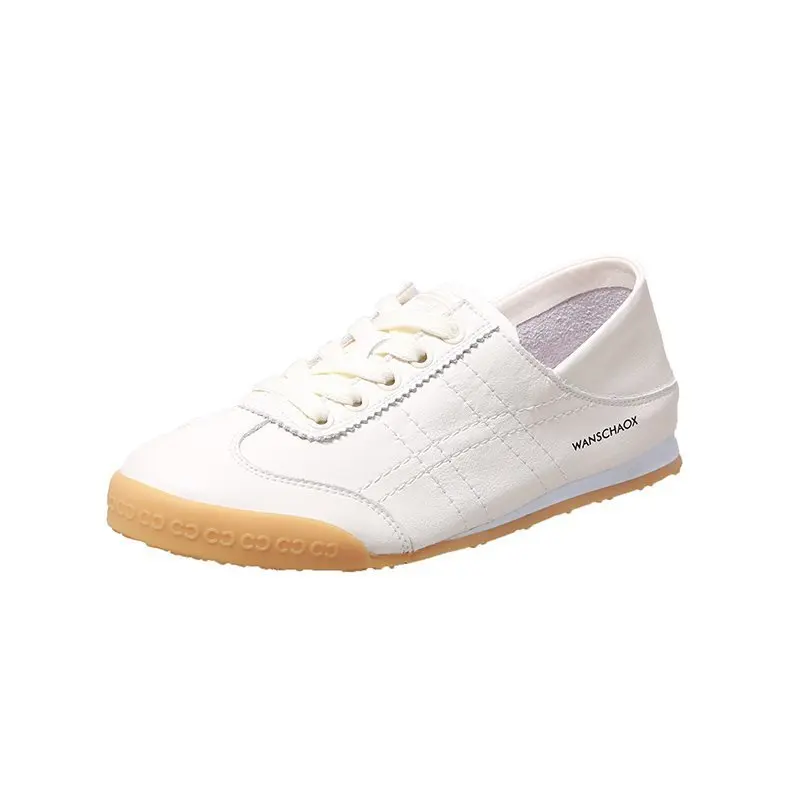 

Shoes Ladies Luxury Brand Flats Shoes Woman Two Soft Leather Off White Shoes Fashion Sneakers Women's Shoes Soft Sole Designer