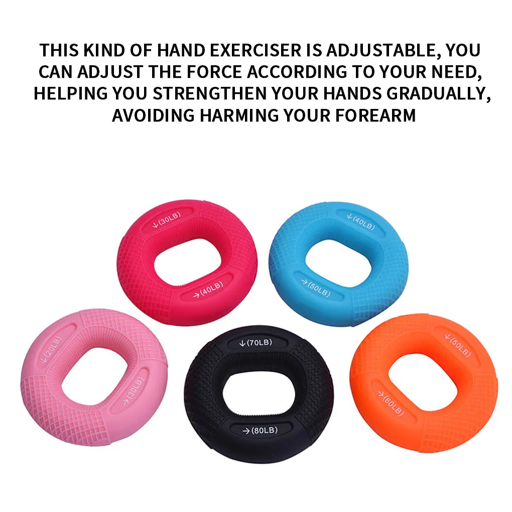

Silicone Finger Gripper Hand Resistance Band Gripping Ring Wrist Stretcher Finger Forearm Trainer Pow Exercise Carpal Expander