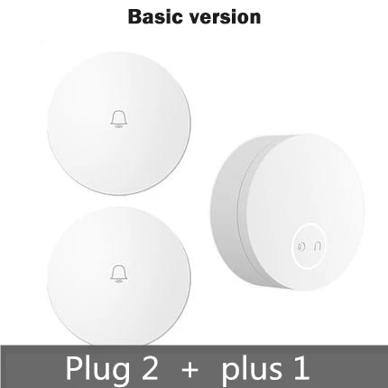 Basic 2 Receiver Xiaomi Linptech беспроводной дверной звонок самогенерирующий умный дверной передатчик звонка функция памяти Wifi версия подключения Mijia APP - Цвет: Basic 2 Receiver